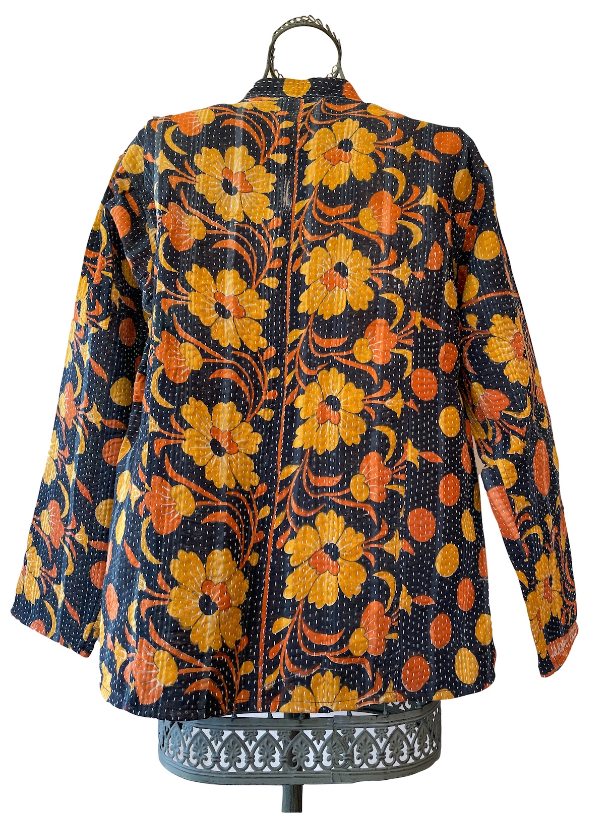 Handmade Reversible Vintage Kantha Quilted Jacket | Mewah